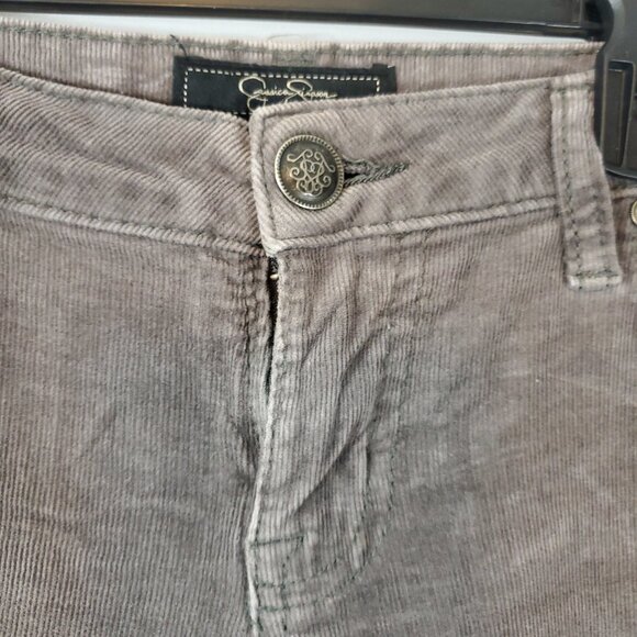 Jessica Simpson Forever Skinny Greyish Brown Corduroy Style Skinny Pants Sz 26R - Picture 4 of 14